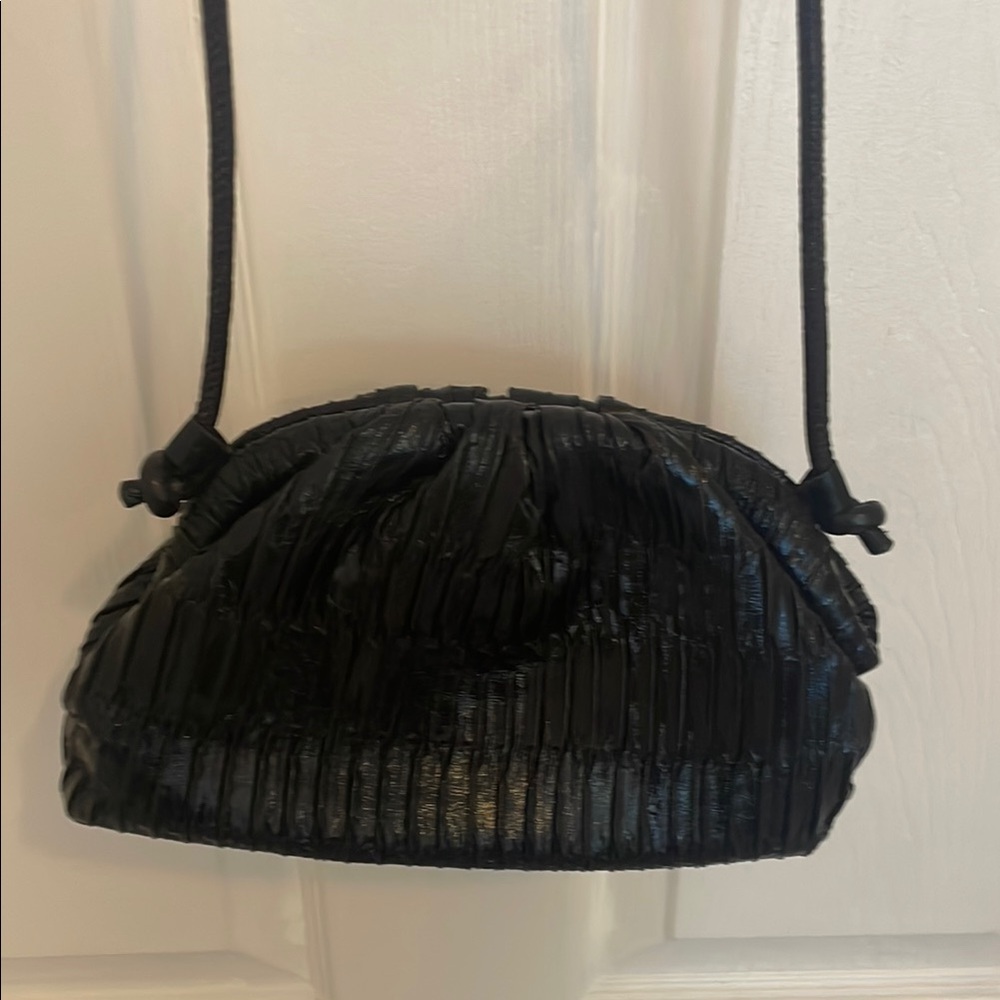 Moda Luxe Black Women's bag - with cross-body strap or convertible clutch option